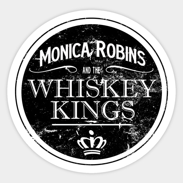 Whiskey Kings Distressed Logo Sticker by WhiskeyWear